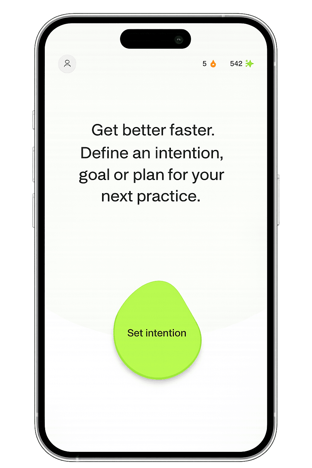 Sherpa set intention screen